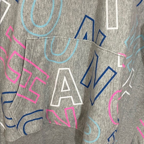 Champion Reverse Weave All Over Print Hoodie in gray - Picture 3 of 7